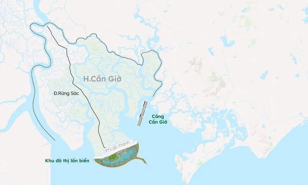 Vị trí Vinhomes Cần Giờ